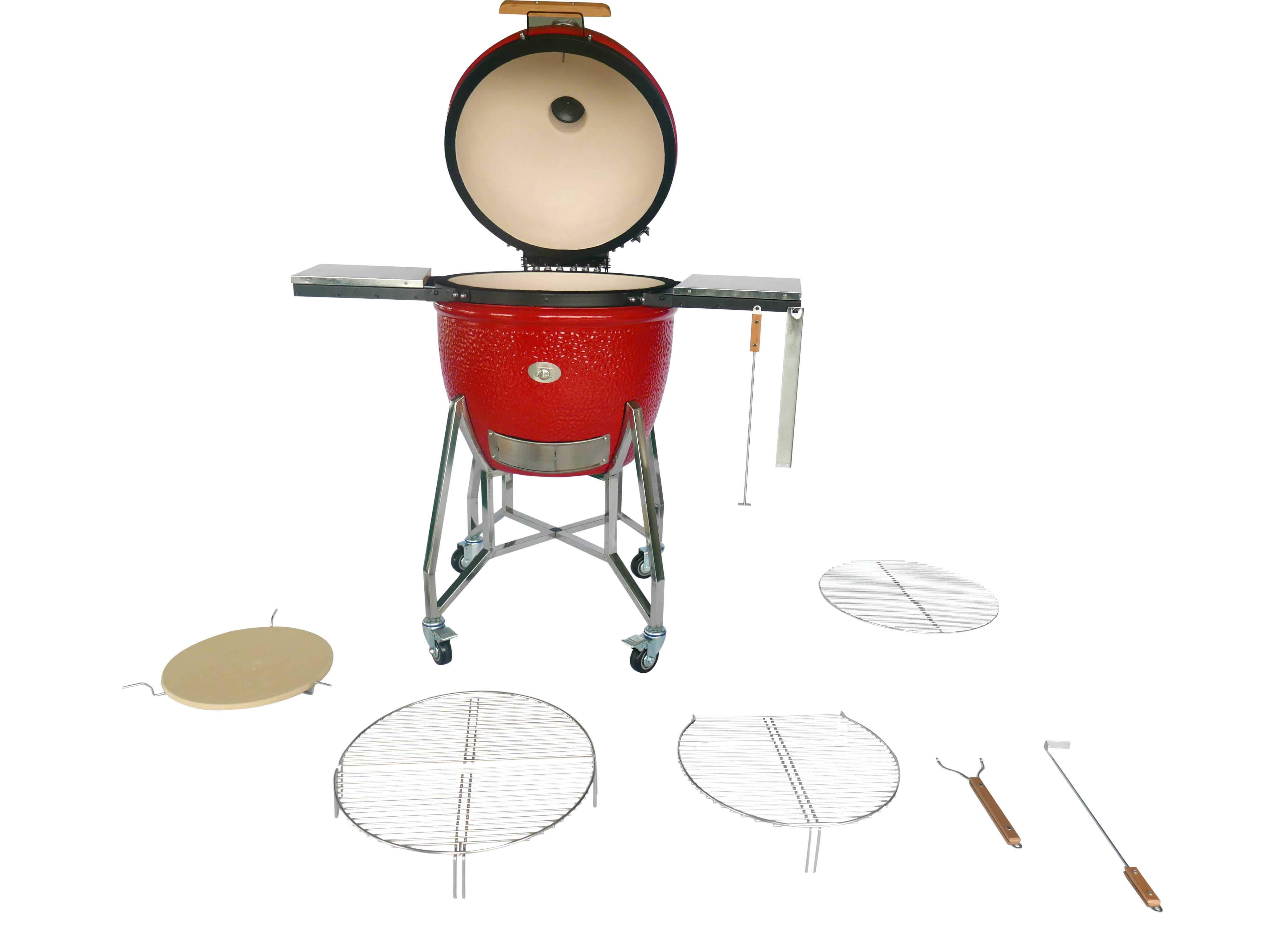 AH26 Chip feeding kamado grill